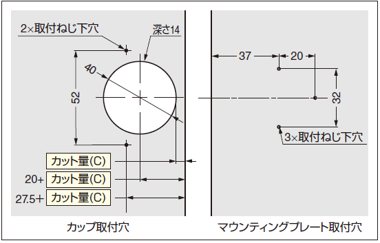 扉加工,木製扉用