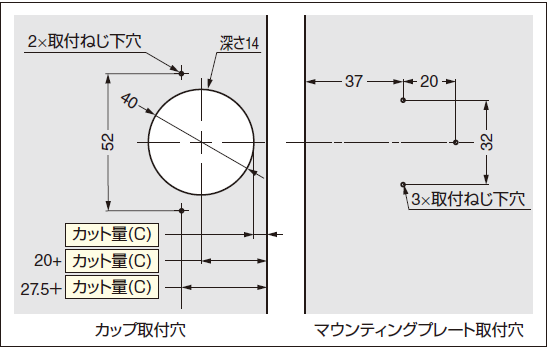 扉加工,木製扉用